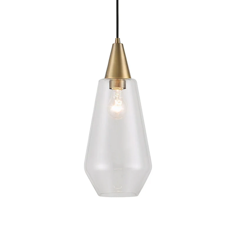 Uttermost Eichler Antique Brass 1 Light Mini Pendant - 18 H x 8 Dia.