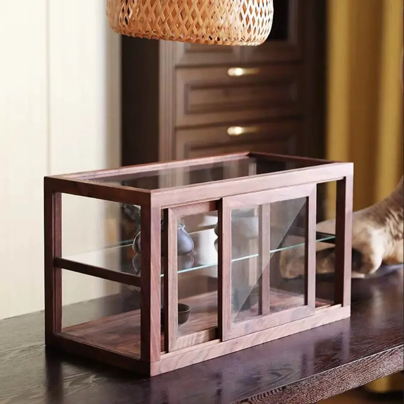 Rectangle Wooden Cubitac Small Display Cabinet
