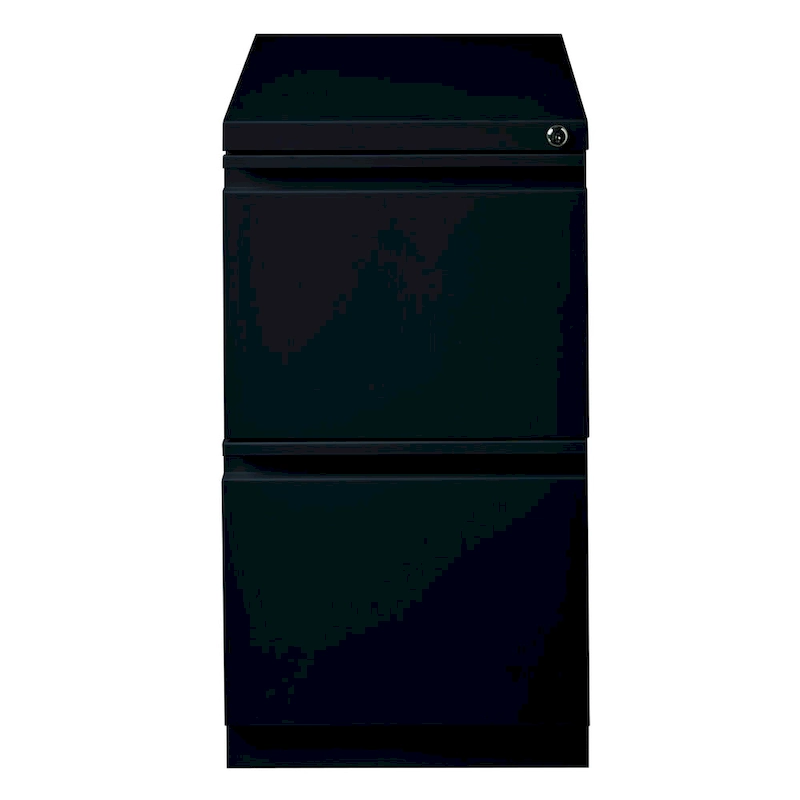 Hirsh 20-inch-deep Steel Mobile Two-drawer File Pedestal with Lock