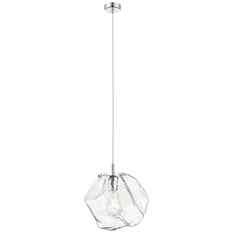 Boulder 1-light Chrome Pendant