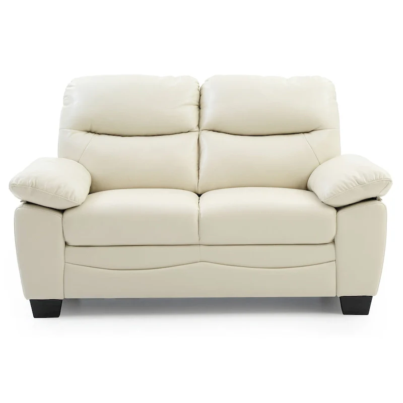 Marta Faux Leather Loveseat