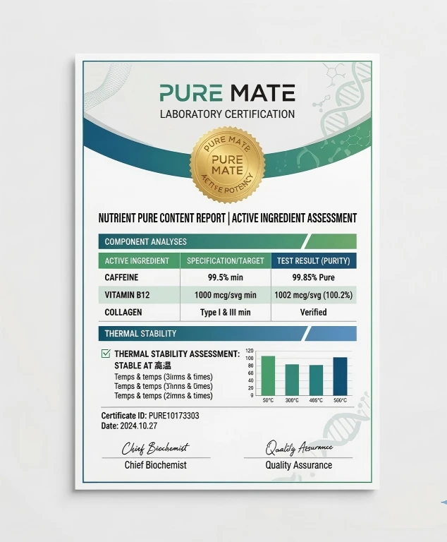 Pure Mate Nutrient Potency - HPLC Verified Active Ingredients