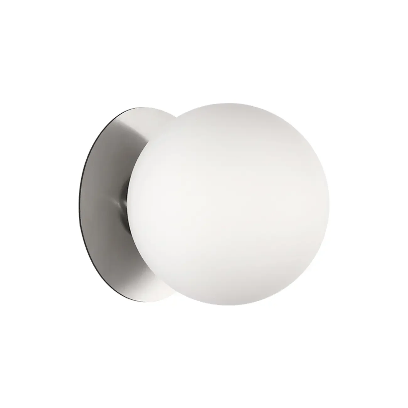 Modern Frosted Glass White Globe Round Wall Sconce