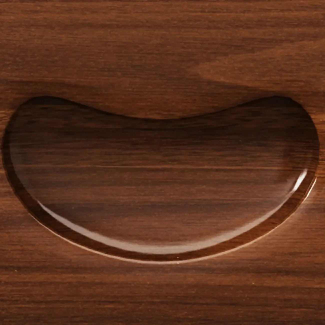 Traditional Nut-Brown 2-Drawer Wood Small Nightstand