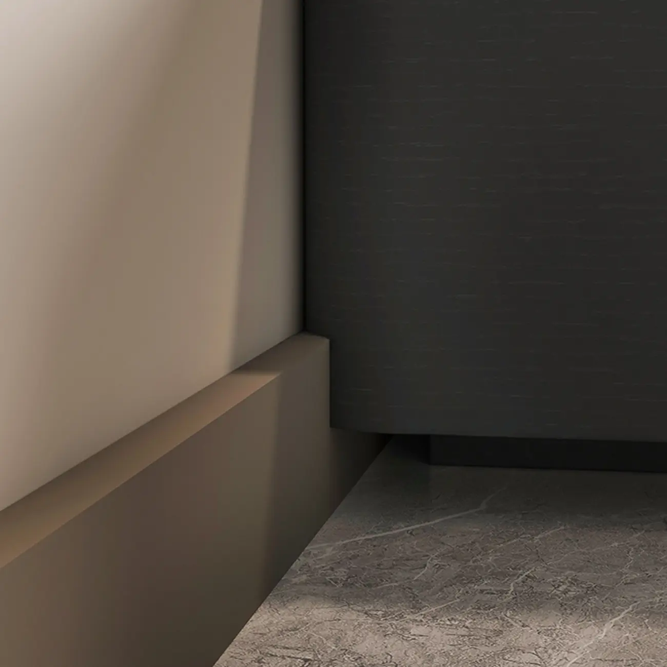 79 Black Wood Long Cable Management TV Stand with Drawer