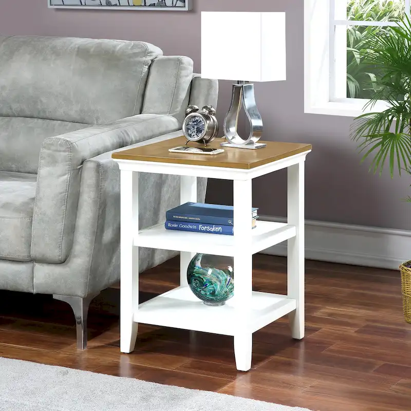 Convenience Concepts Tribeca End Table with Shelves