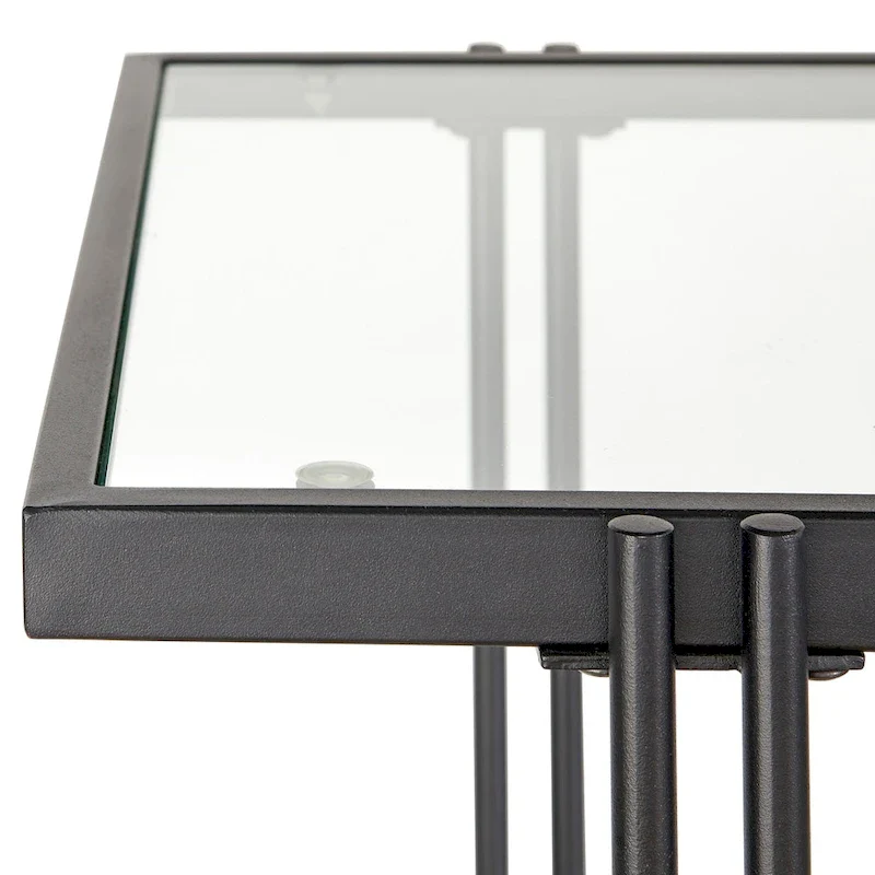 Metal and Glass Coffee Table