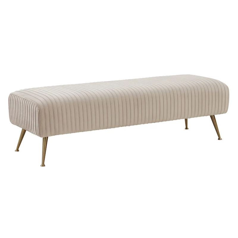 Contemporary Velvet Bench 60