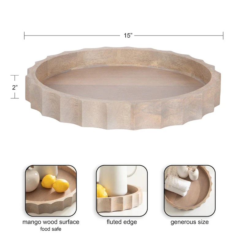 Kate and Laurel Lissi Round Tray