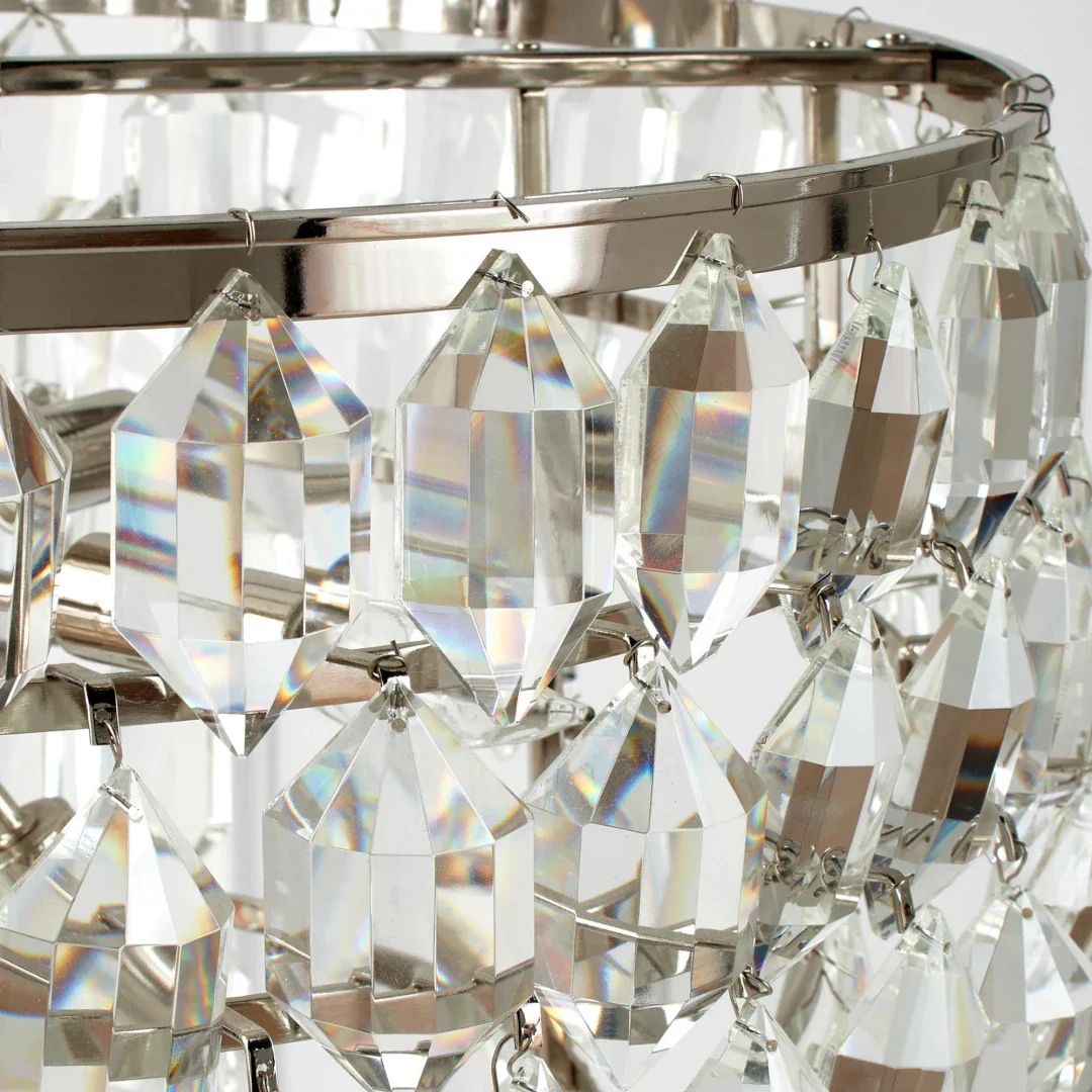 Modern Luxury Round Crystal Chandelier with 8-Light