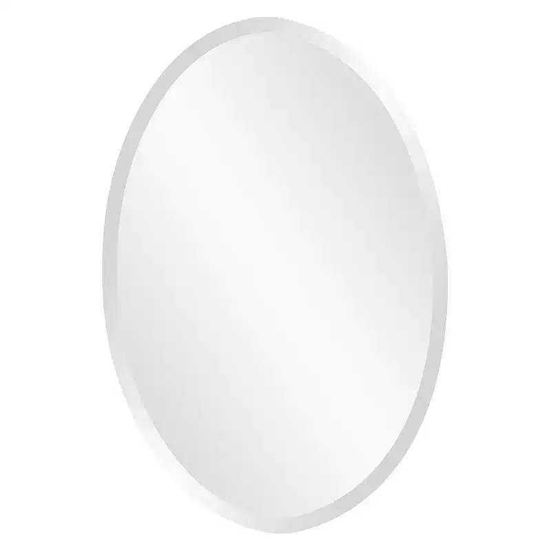 Howard Elliott Oval Decorative Wall Mirror : Modern No Frame, Wall Mount, 36x24 inches