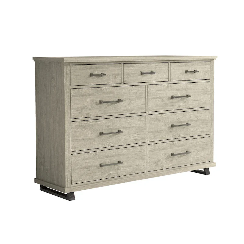 Farmhouse 4-Piece Bedroom Set - 2 Nightstand, 1 Chest and 1 Dresser