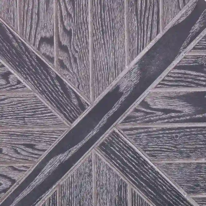 SEI Furniture Kenya Industrial Brown Wood Round Side Table with Shelf