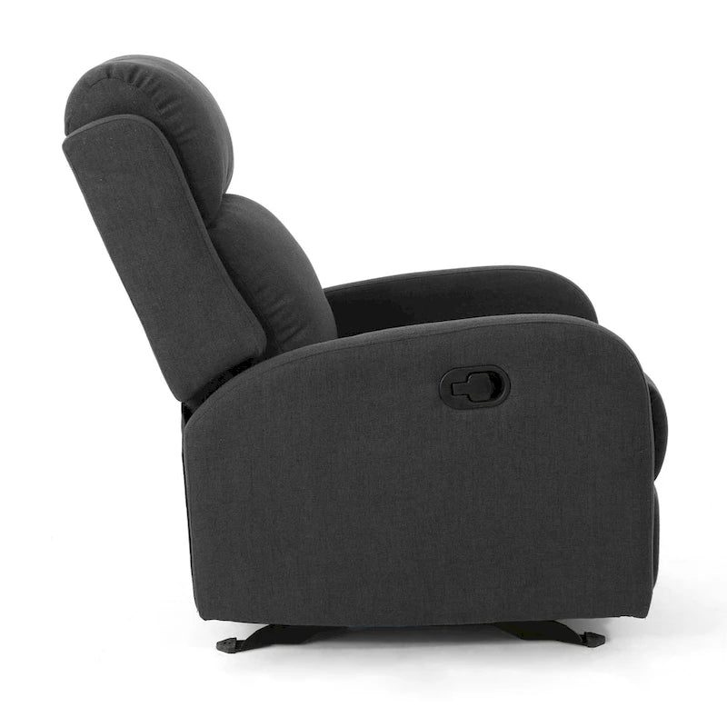 Fabric Rocking Recliner Chair - Single Seater