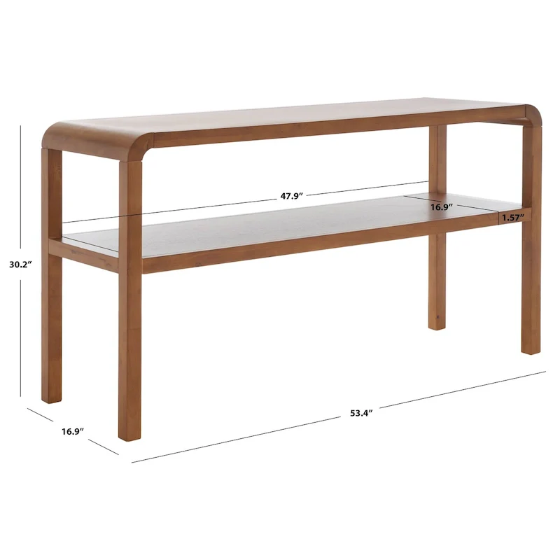 Maybell 2-Tier Console Table - 32 W x 15 D x 30 H - 53Wx17Dx30H