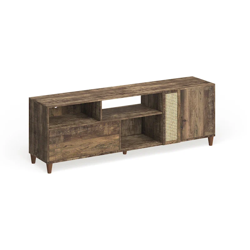 Mid-Century Modern 70-inch TV Stand with Drawer