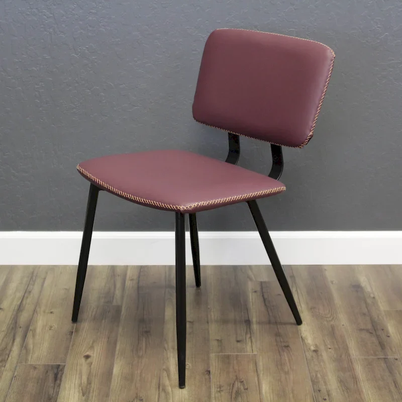 Multi-Color Faux Leather Dining Chair, Single Seat