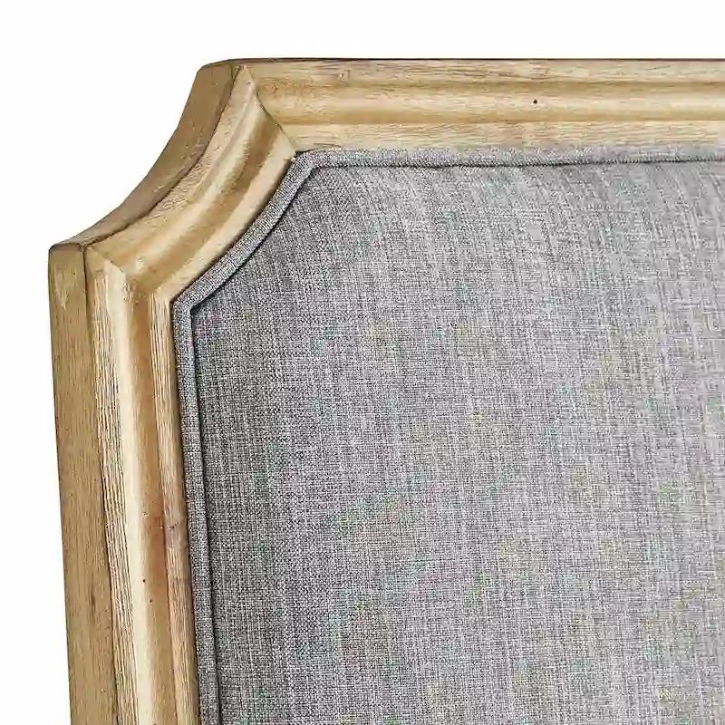 Deana Arched Linen and Wood Dining Chairs (Set of 2) by iNSPIRE Q Artisan