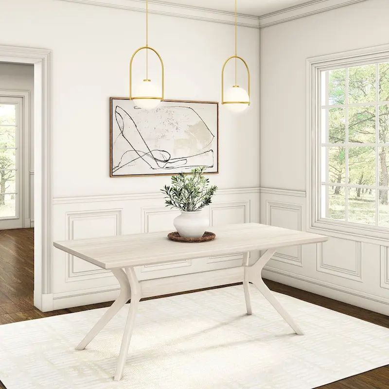 Plank and Beam Verso Cross Leg Rectangular Dining Table - 72