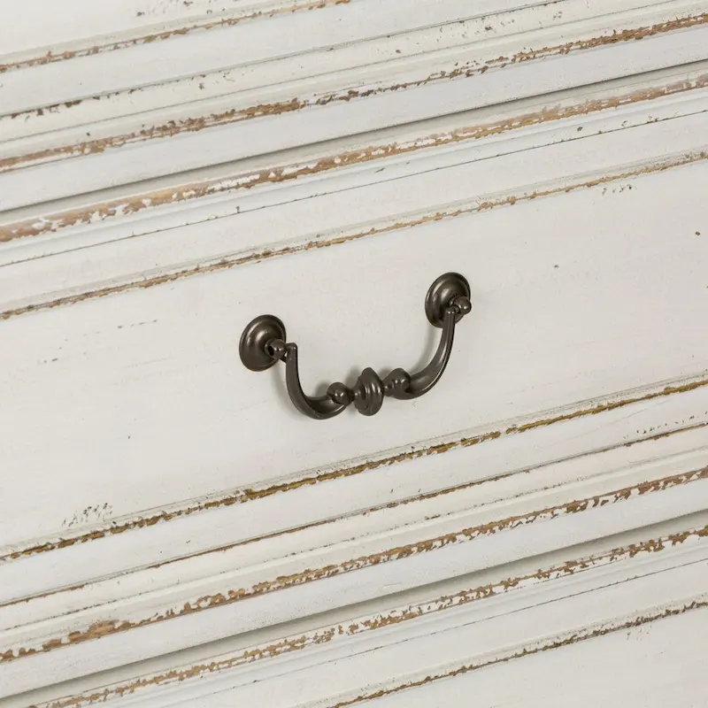 The Gray Barn Abbey Park Weathered Brown & Antique White 5 Drawer Chest