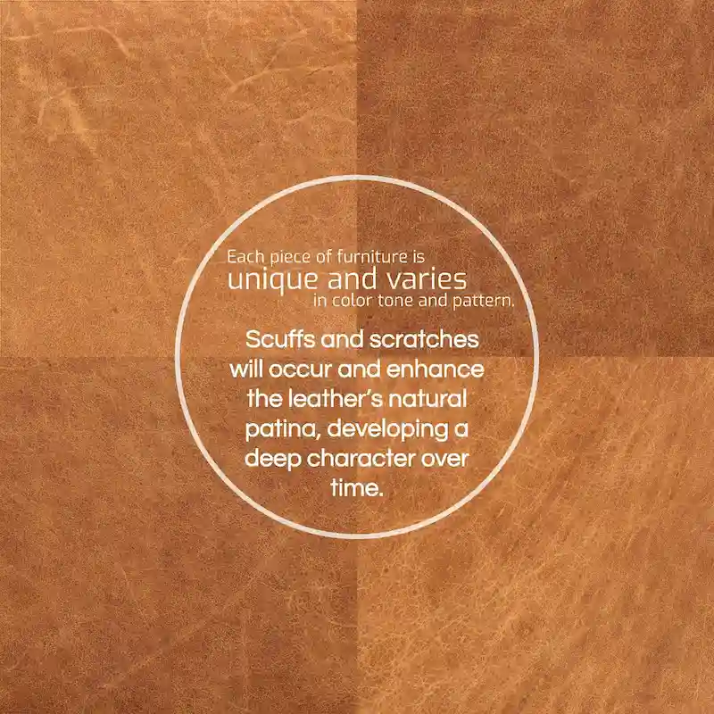 Poly & Bark Sequoia Ottoman - Full Grain Genuine Italian Leather