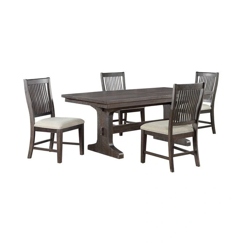 Rustic Dining Set with Extendable Table