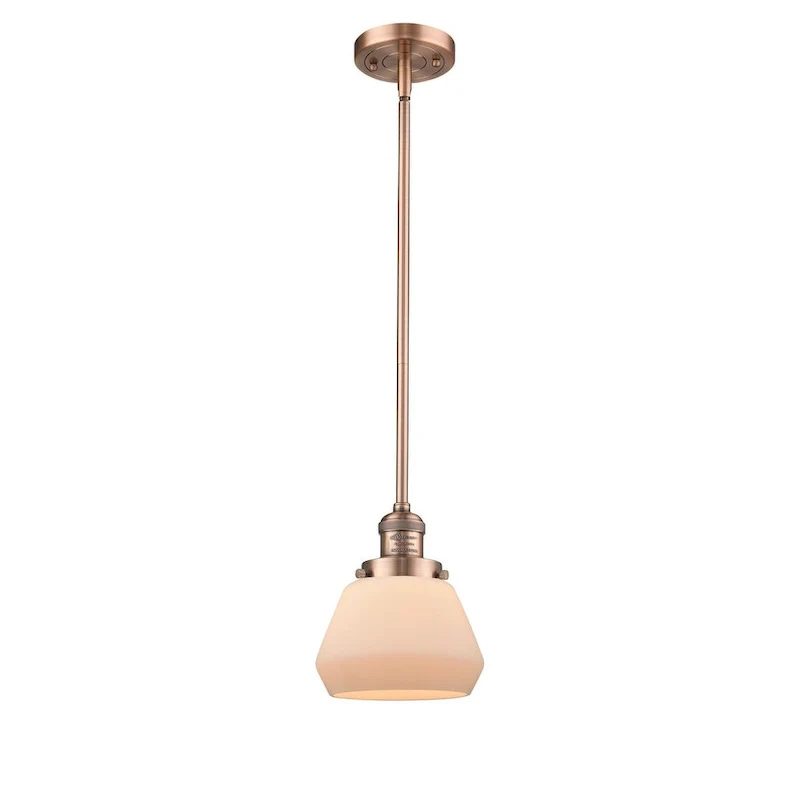 Innovations Lighting Fulton Single Light 7  Wide Mini Pendant with