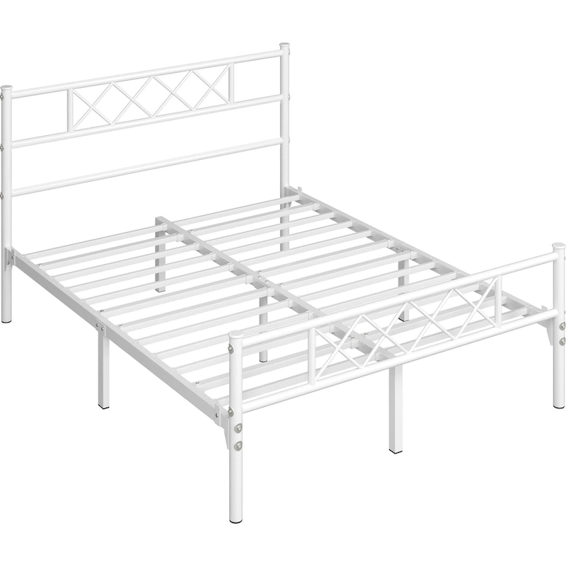 Yaheetech Metal Bed Frame Mattress Foundation with Slatted Bed Base