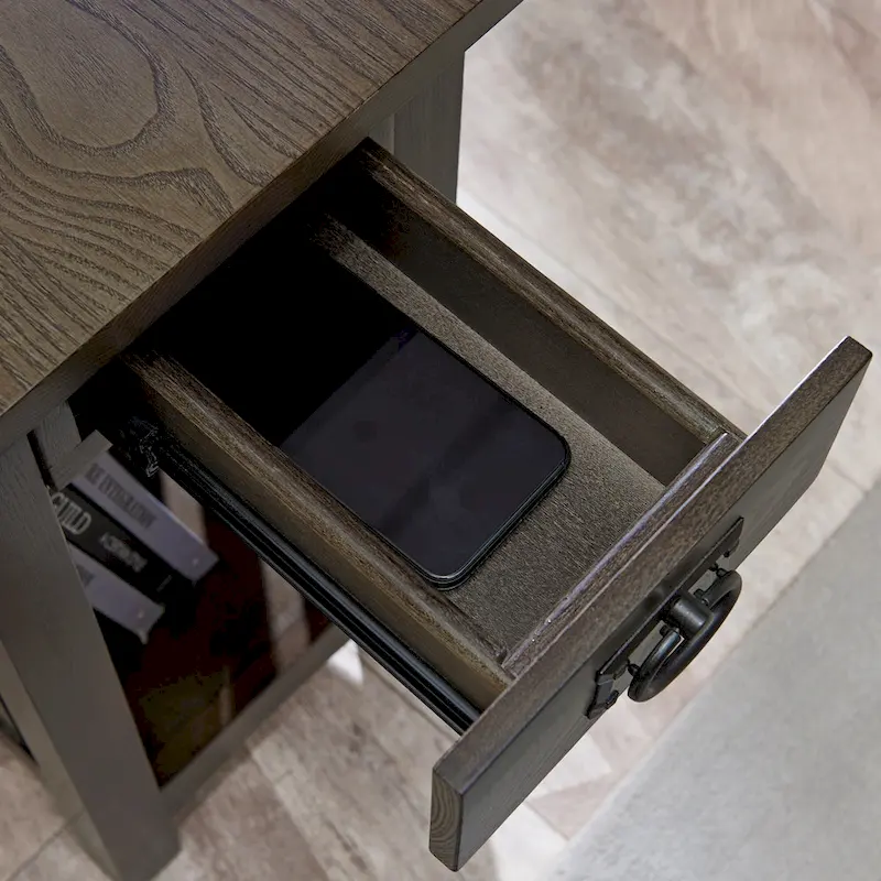 Impeccable Transitional 1 Drawer End Table