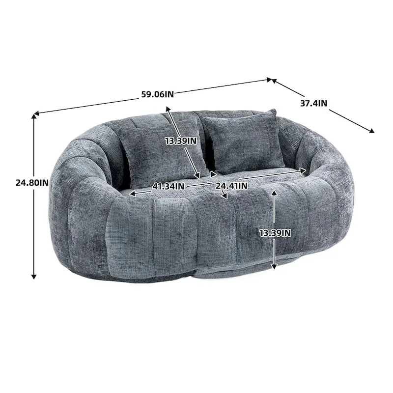 Adult Bean Bag Chair - Multi-Color Lazy Sofa