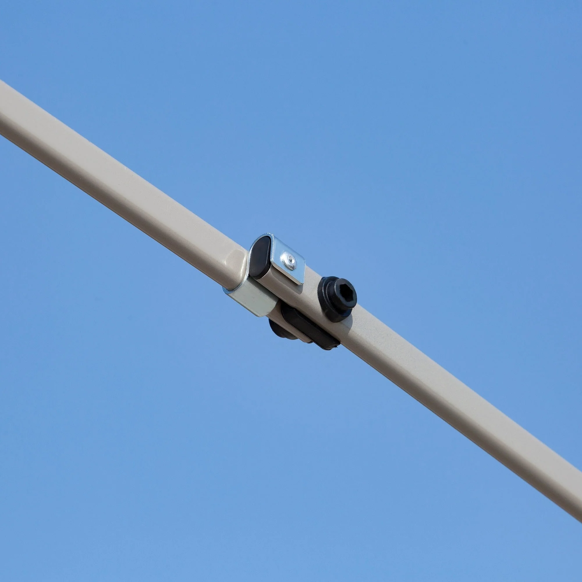 Outsunny 12' x 12' Pop Up Canopy Sun Shade Instant Tent Folding with Mesh Sidewall Netting, 3-Level Adjustable Height