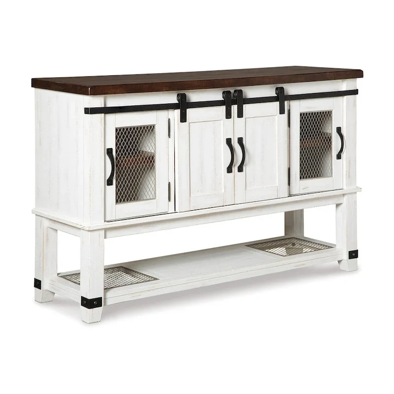 Signature Design By Ashley Valebeck White Dining Room Server