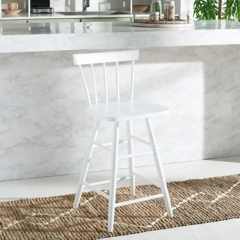 White / Natural / Black / Grey Windsor-Style Counter Stool – 25