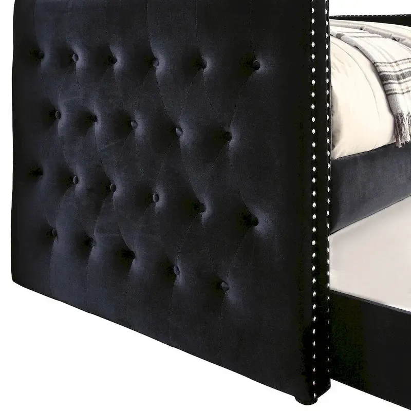 Mokatsi Glam Tufted 2-Piece Daybed with Trundle Set