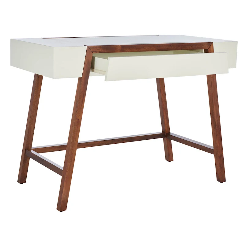 Mid-Century Style Desk with Walnut Frame