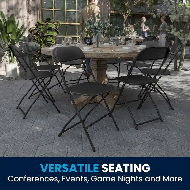 Plastic Folding Chair - 650LB Weight Capacity - Event Chair