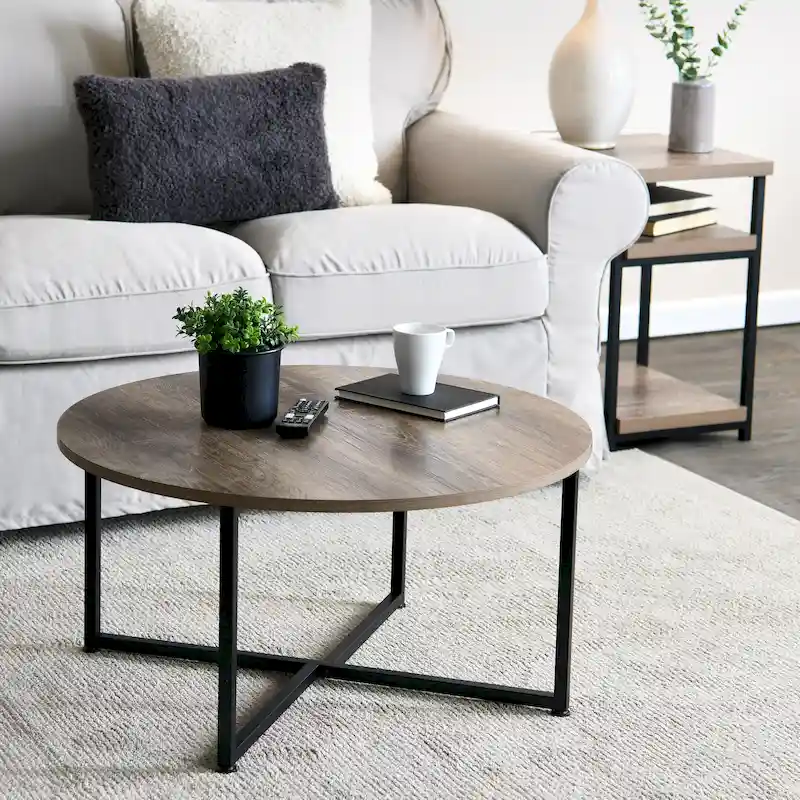 Household Essentials Round Coffee Table - 31.5"