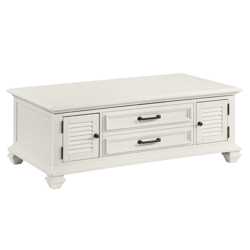 Steve Silver Castana Modern Farmhouse Soft White Lift-top Coffee Table