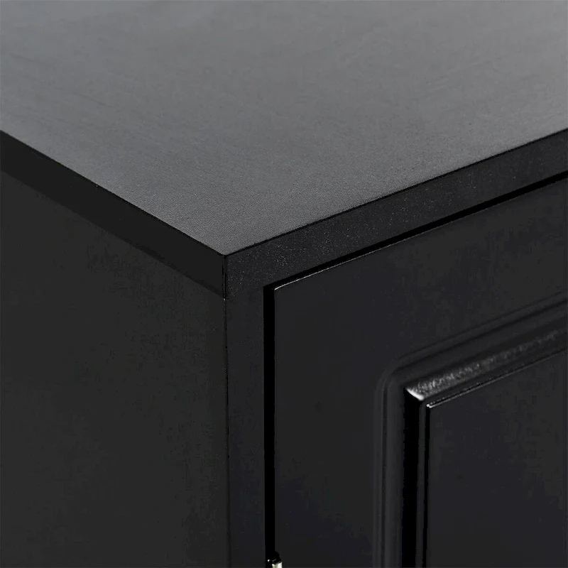 Black / White 3-Section Shoe Cabinet with Adjustable Shelves, Fits up to 20 Pairs