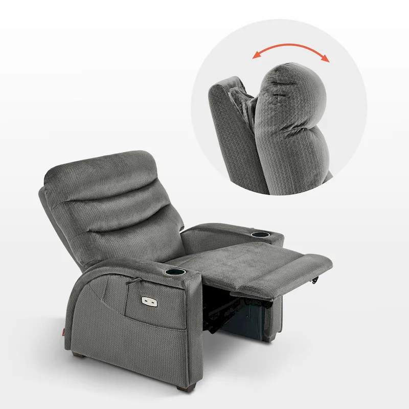 Power Zero Gravity Recliner Chair with Adjustable Headrest