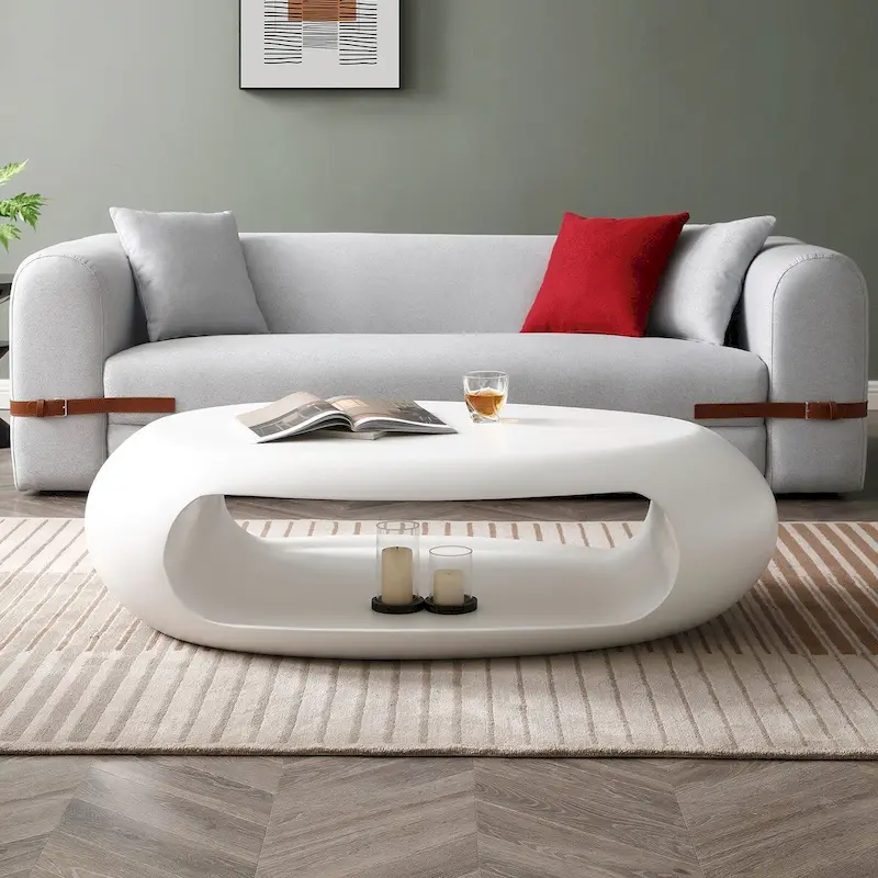 Modern Oval Coffee Table