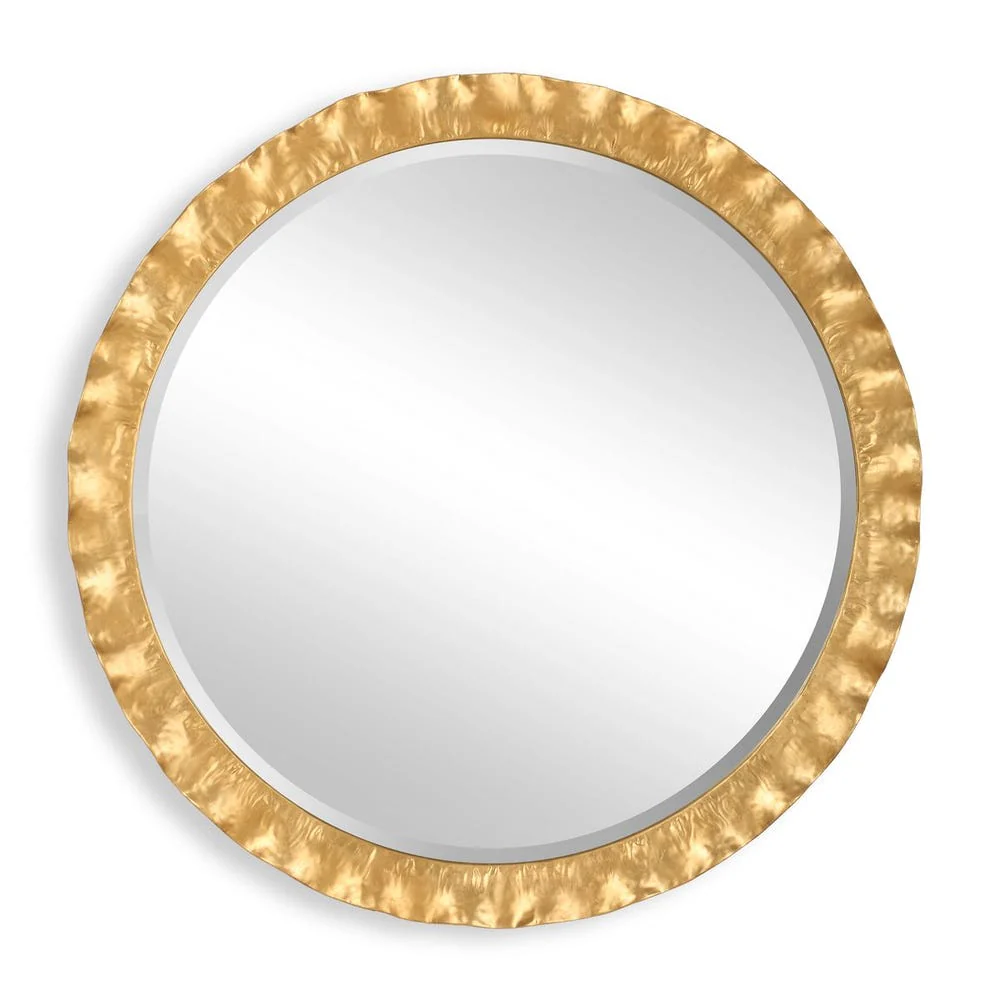 Haya Round Mirror, Gold