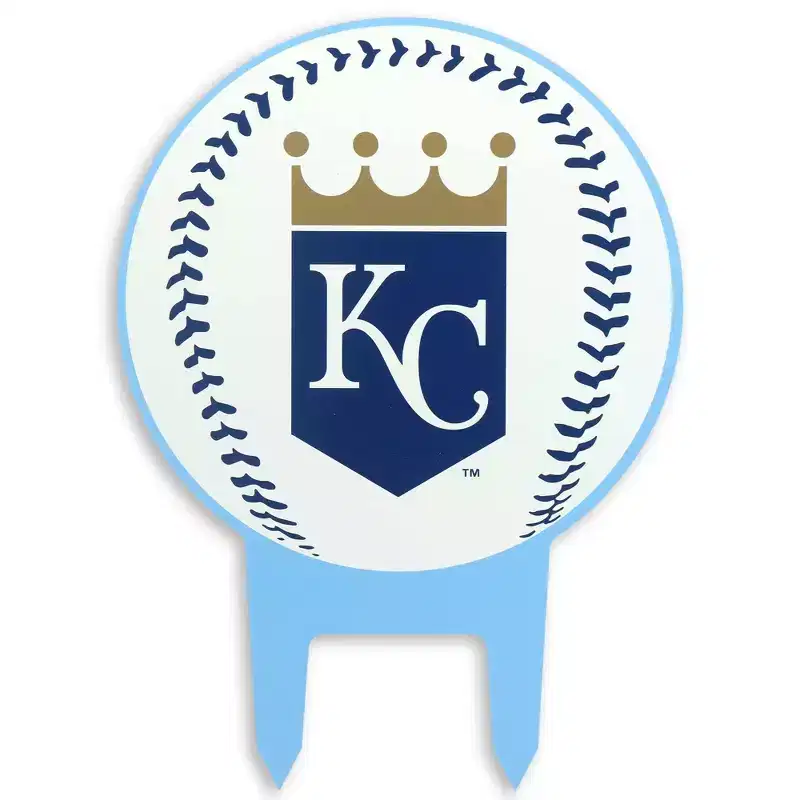 MLB Kansas City Royals Baseball Metal Yard Stake