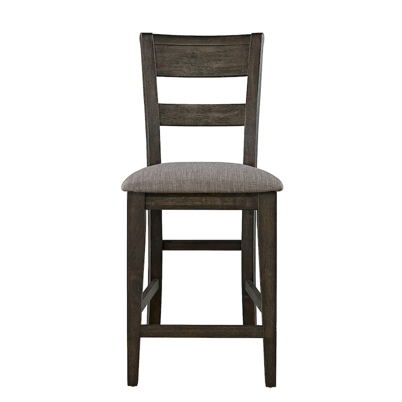 Double Bridge Dark Chestnut 6 Piece Gathering Table Set