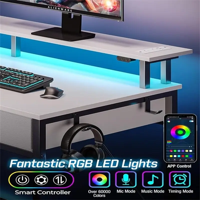 Computer Desk with Power