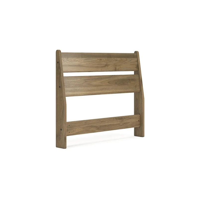 Signature Design Deanlow Honey Panel Headboard with Dresser and Nightstand