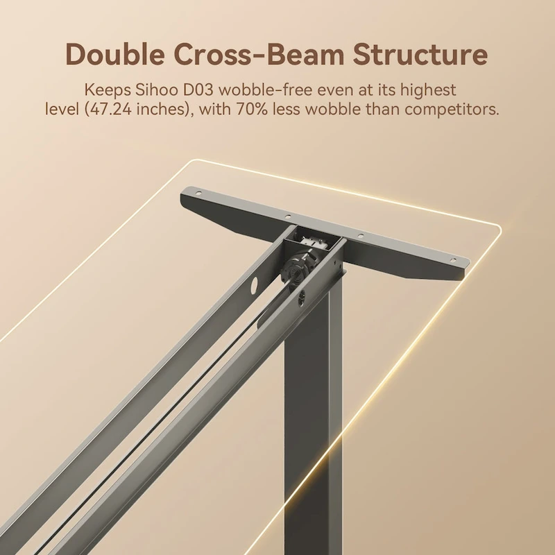 Sihoo D03 Office Desk, Height-Adjustable Standing Desk