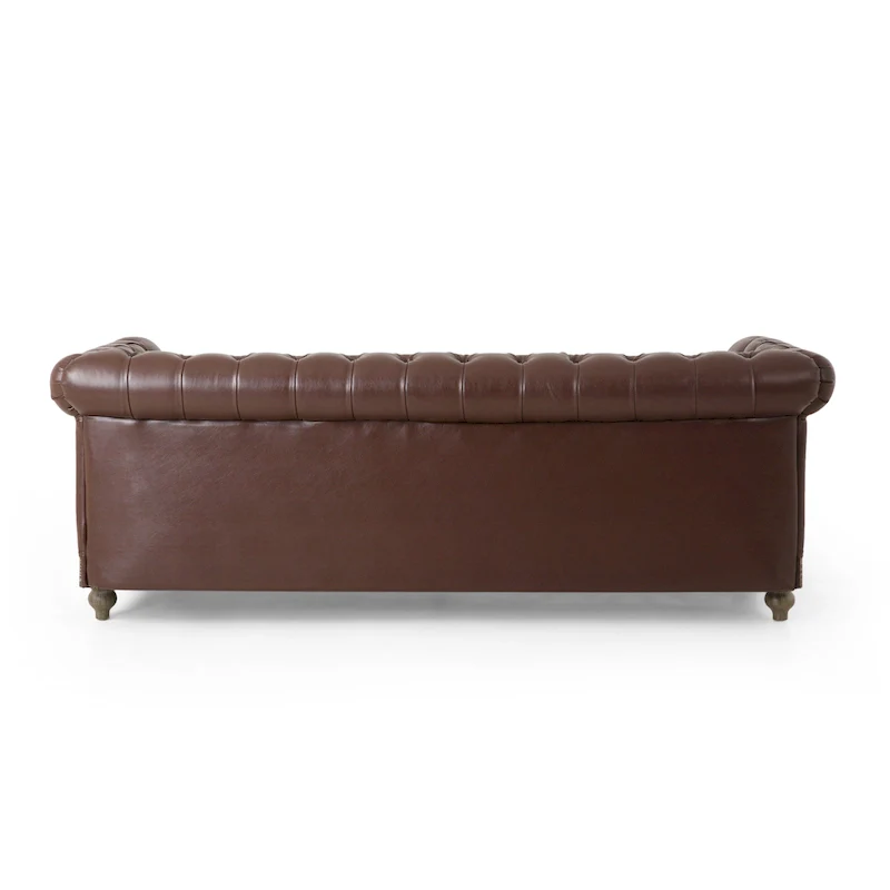 Castalia Nailhead Trim Chesterfield Sofa by Christopher Knight Home - 78.75 L x 33.50 W x 28.00 H