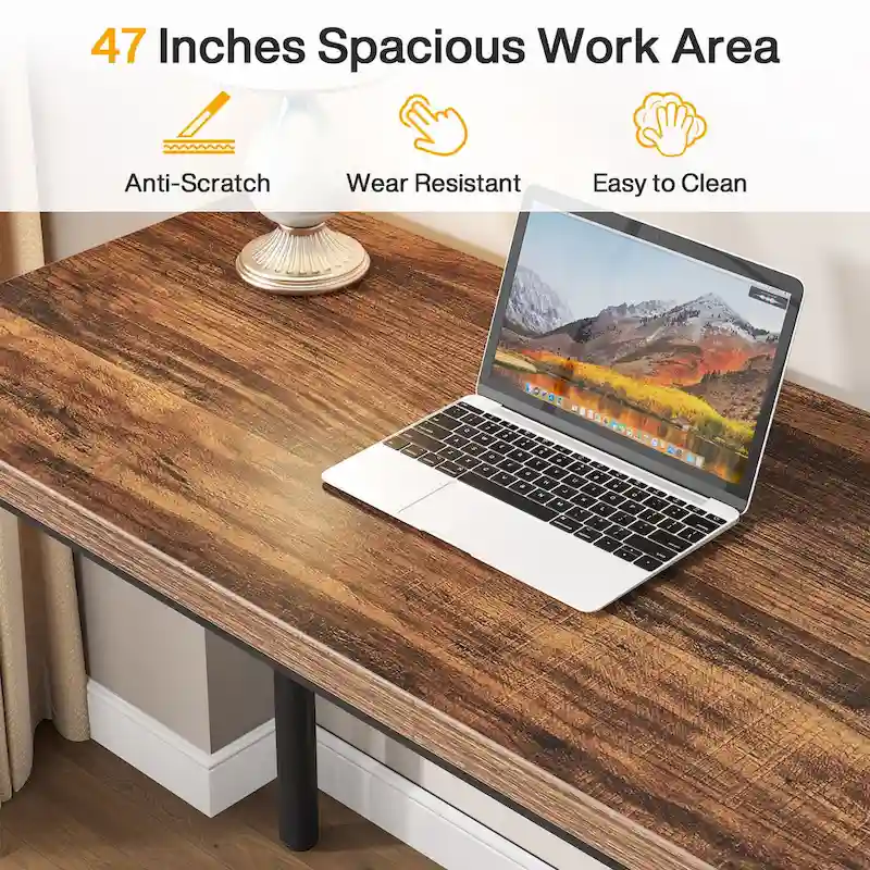 Modern Computer Desk Study Writing Table with 5 Drawers