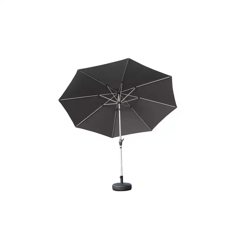 10FT Patio Umbrella, Outdoor Table Umbrella with Push Button Tilt and Crank, UV Protection Waterproof Market Sun Umbrella with 8 Sturdy Ribs